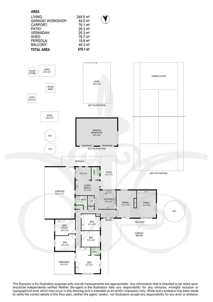 Floorplan of Homely rural property listing, 96 Upper Sturt Road, Upper Sturt SA 5156