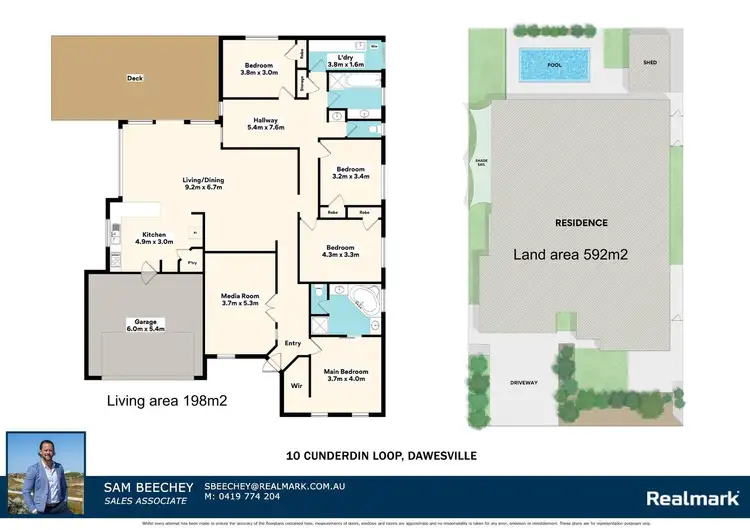 Floorplan of Homely house listing, 10 Cunderdin Loop, Dawesville WA 6211