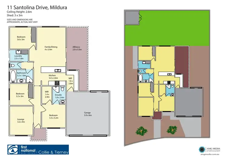 Floorplan of Homely house listing, 11 Santolina Drive, Mildura VIC 3500