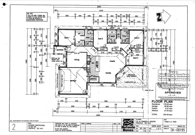 Floorplan of Homely house listing, 77 Sommerfeld Crescent, Chinchilla QLD 4413