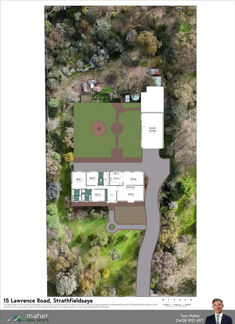 Floorplan of Homely house listing, 15 Lawrence Road, Strathfieldsaye VIC 3551