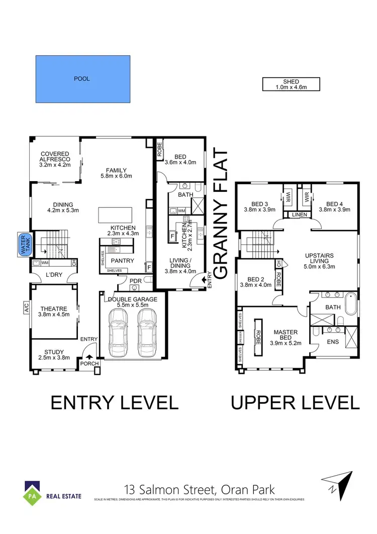 Floorplan of Homely house listing, 13 Salmon Street, Oran Park NSW 2570