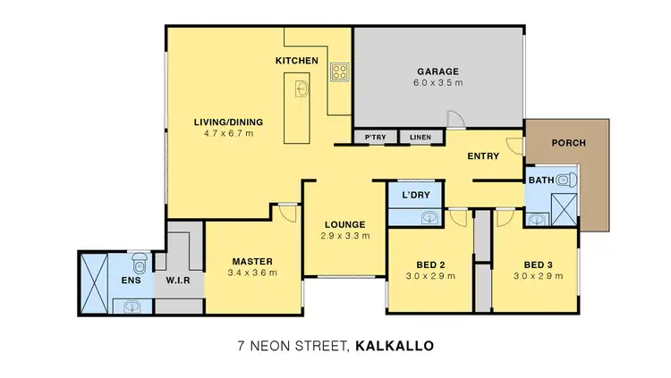 Floorplan of Homely house listing, 7 Neon Street, Kalkallo VIC 3064