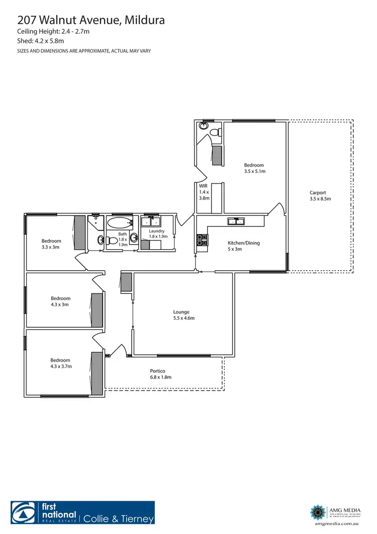 Floorplan of Homely house listing, 207 Walnut Avenue, Mildura VIC 3500