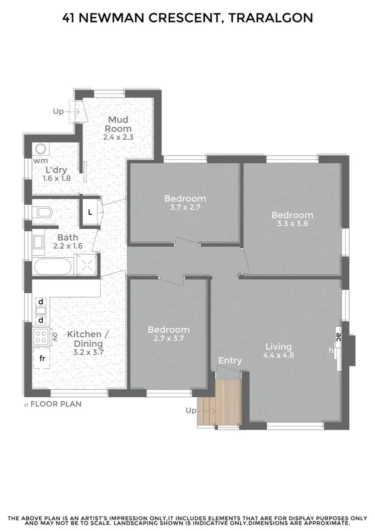Floorplan of Homely house listing, 41 Newman Crescent, Traralgon VIC 3844