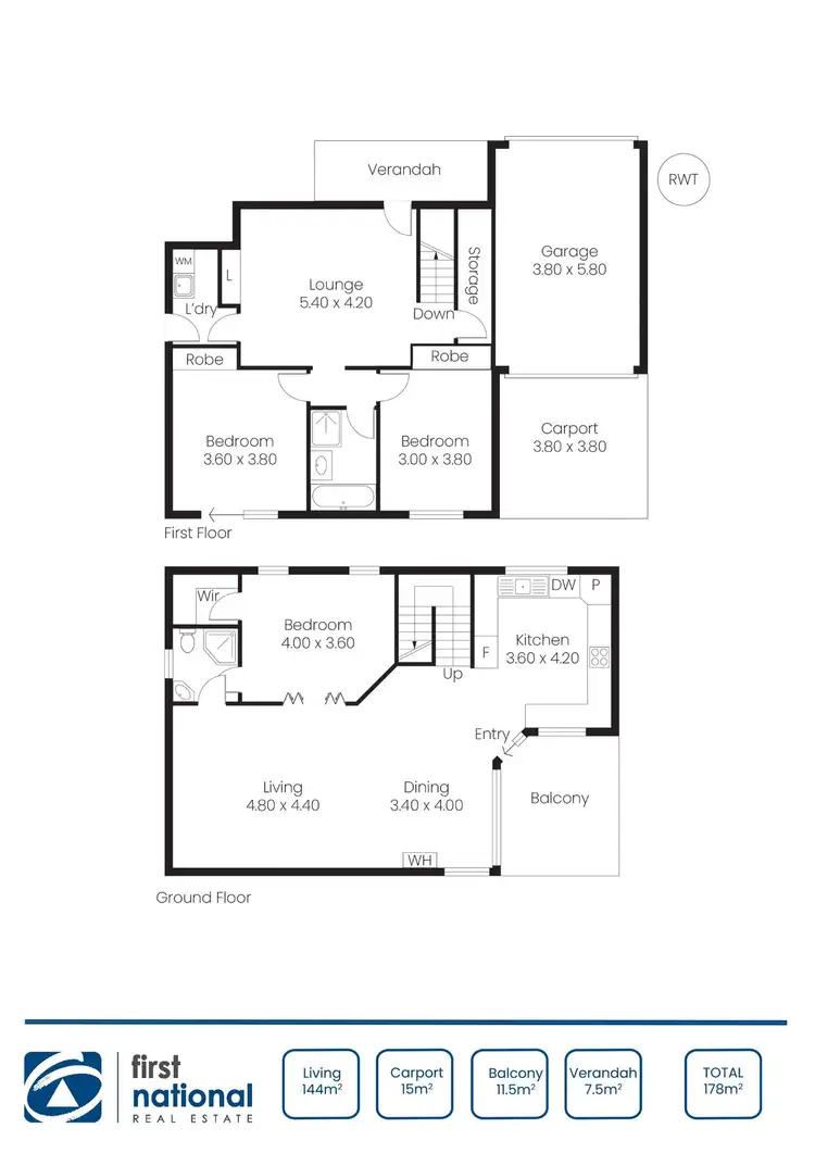 Floorplan of Homely house listing, 5 Rose Ave, North Beach SA 5556