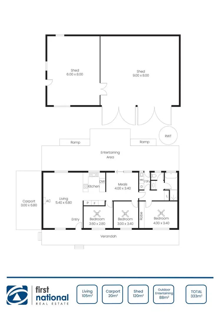 Floorplan of Homely house listing, 40 Haynes St, Kadina SA 5554