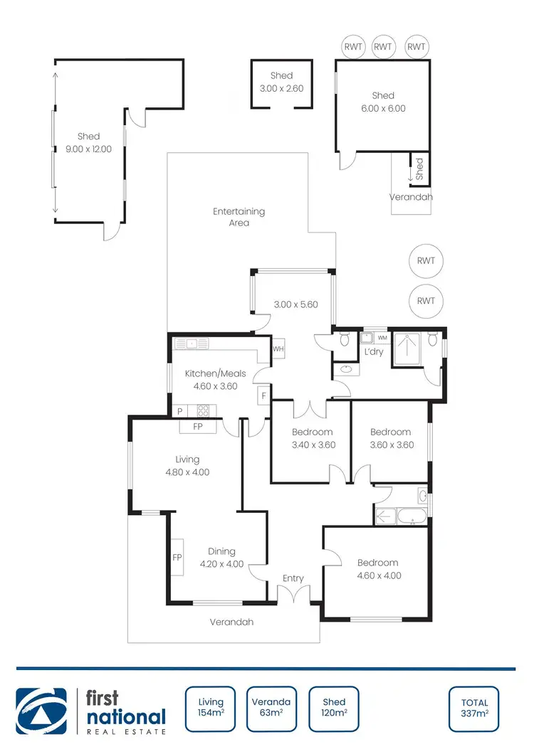 Floorplan of Homely house listing, 93 George St, Moonta SA 5558