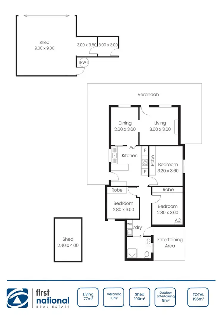 Floorplan of Homely house listing, 14 Prisk Lane, Moonta SA 5558
