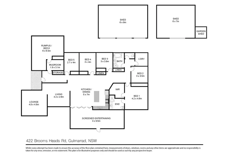 Floorplan of Homely house listing, 422 Brooms Head Road, Gulmarrad NSW 2463