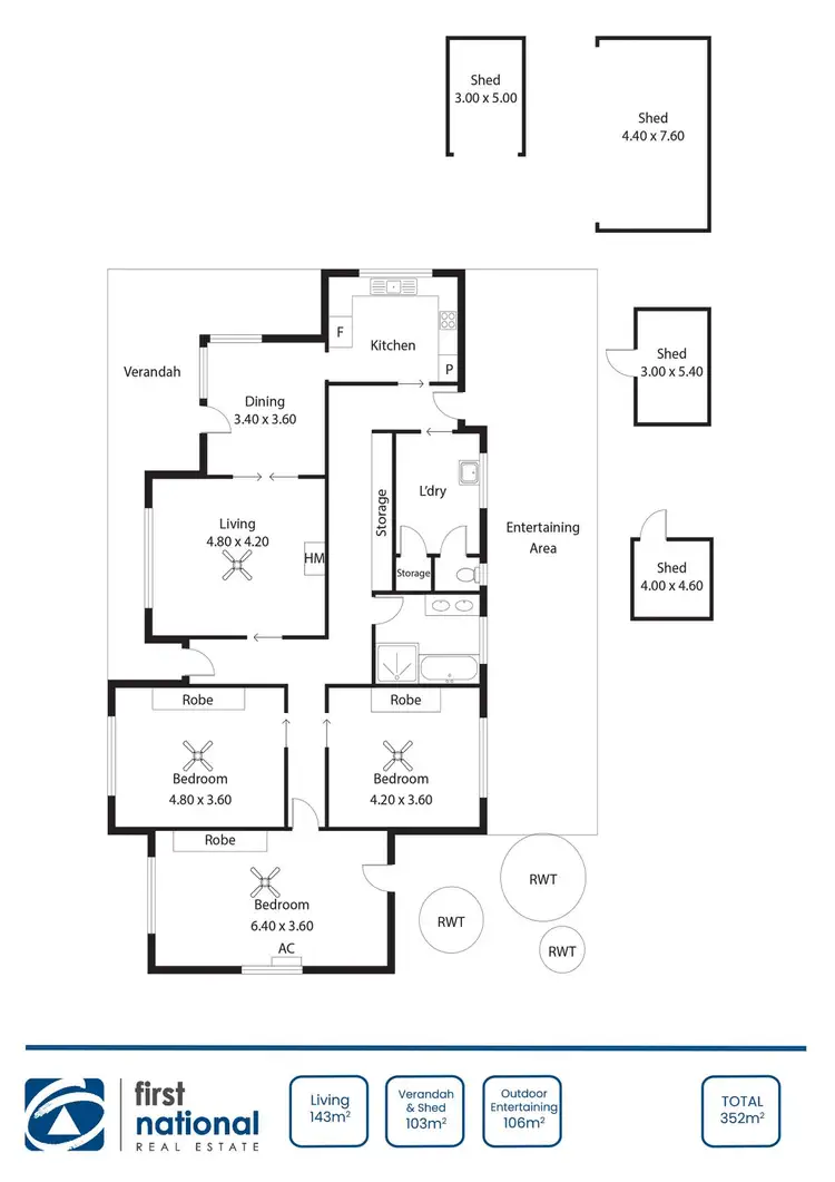 Floorplan of Homely house listing, 28 Drain Rd, Kadina SA 5554