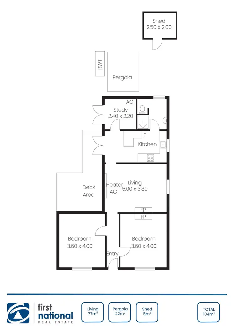 Floorplan of Homely house listing, 15 Gardiner St, Wallaroo SA 5556