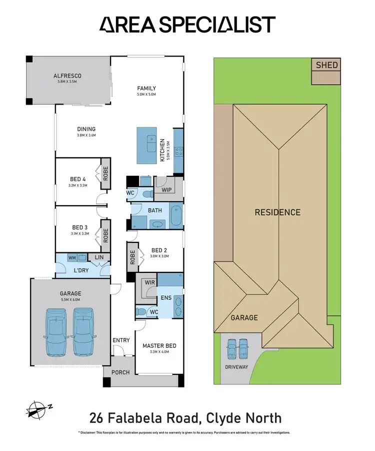 Floorplan of Homely house listing, 26 Falabela Road, Clyde North VIC 3978