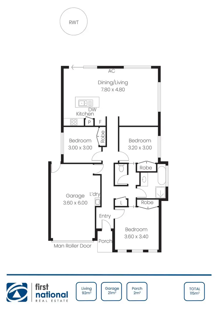 Floorplan of Homely house listing, 42 John Olsen Drive, Kadina SA 5554
