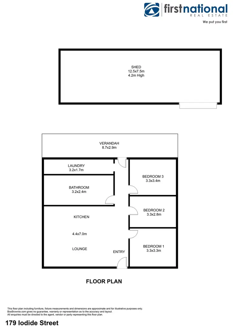 Floorplan of Homely house listing, 179 Iodide Street, Broken Hill NSW 2880