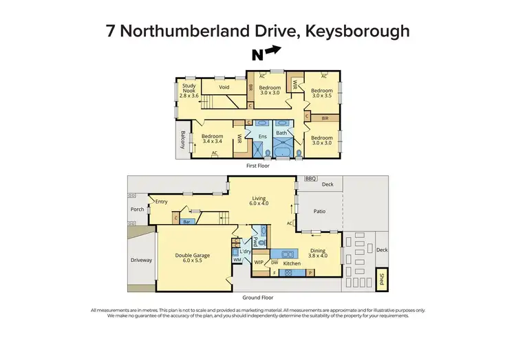 Floorplan of Homely house listing, 7 Northumberland Drive, Keysborough VIC 3173