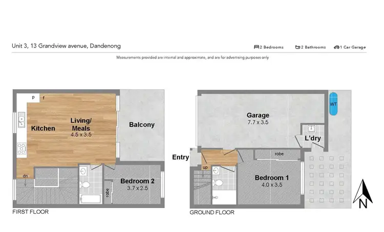 Floorplan of Homely townhouse listing, 3/13 Grandview Avenue, Dandenong VIC 3175