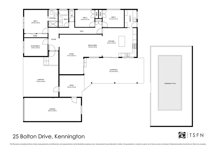 Floorplan of Homely house listing, 25 Bolton Drive, Kennington VIC 3550
