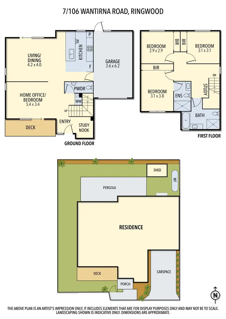 Floorplan of Homely townhouse listing, 7/106 Wantirna Road, Ringwood VIC 3134