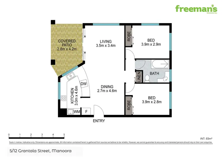 Floorplan of Homely apartment listing, 5/12 Grantala Street, Manoora QLD 4870