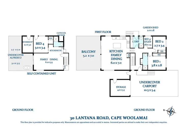 Floorplan of Homely house listing, 30 Lantana Road, Cape Woolamai VIC 3925