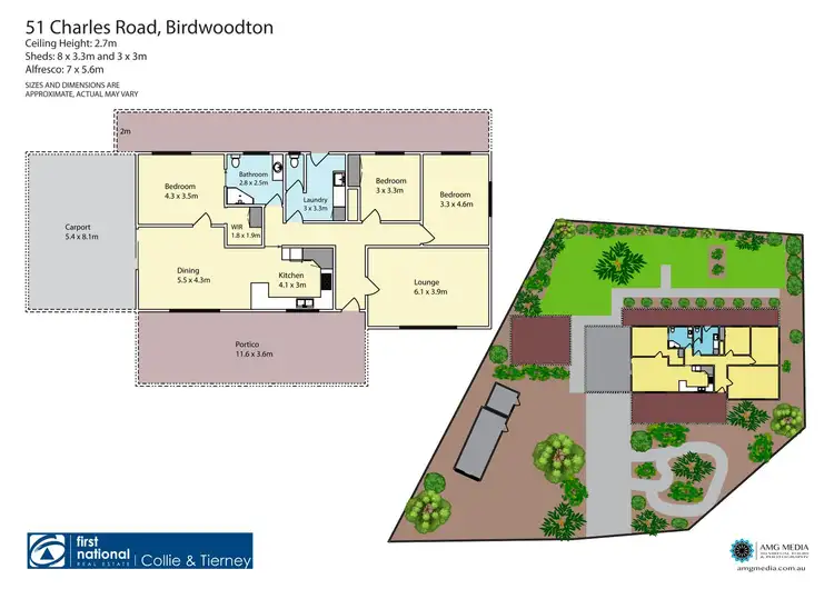 Floorplan of Homely house listing, 51 Charles Road, Birdwoodton VIC 3505