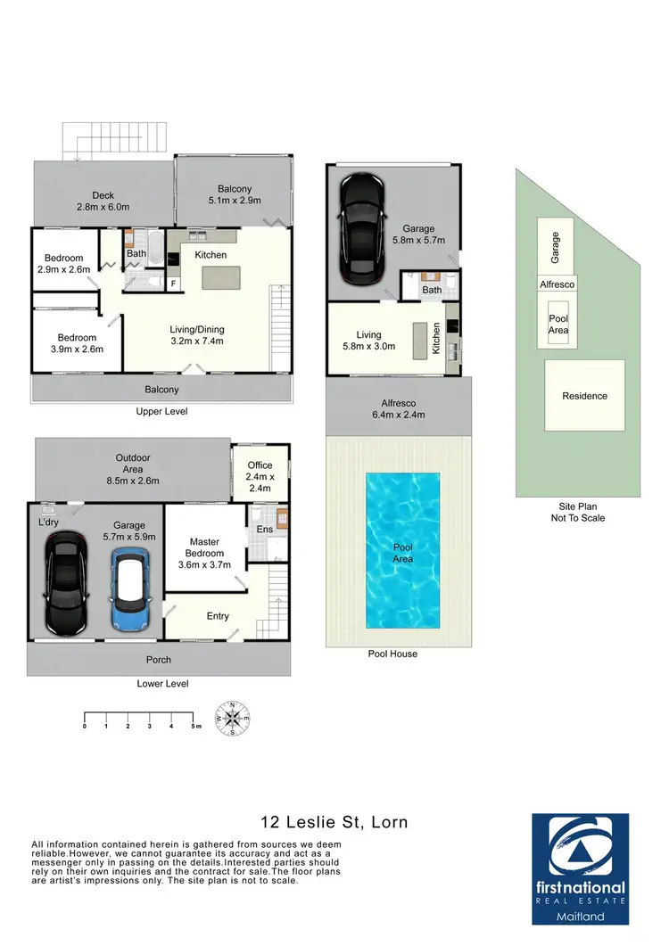 Floorplan of Homely house listing, 12 Leslie Street, Lorn NSW 2320