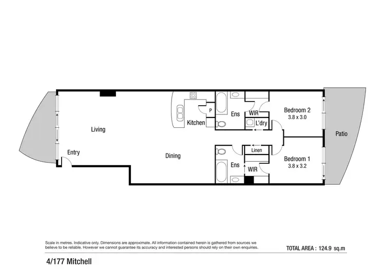 Floorplan of Homely apartment listing, 4/177-179 Mitchell Street, North Ward QLD 4810