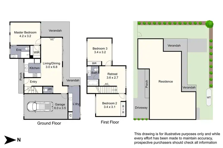 Floorplan of Homely townhouse listing, 5A Rich Street, Noble Park VIC 3174