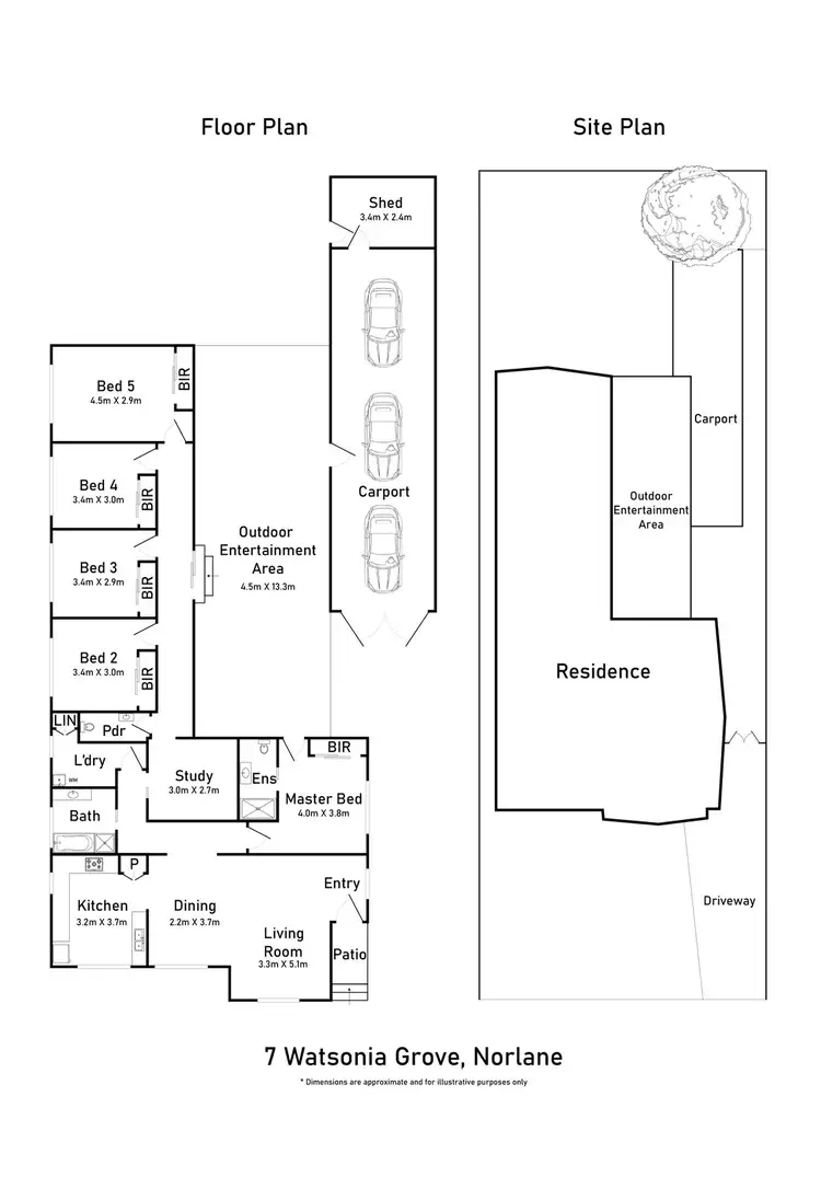 Floorplan of Homely house listing, 7 Watsonia Grove, Norlane VIC 3214