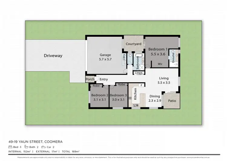 Floorplan of Homely townhouse listing, 49/19 Yaun Street, Coomera QLD 4209