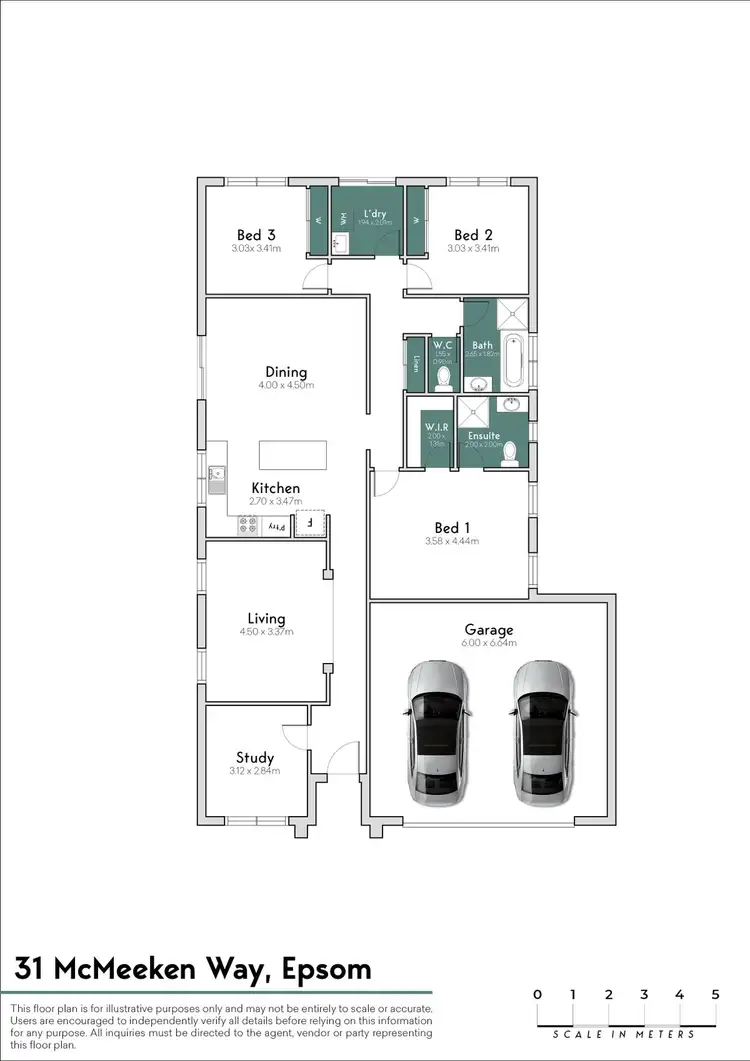 Floorplan of Homely house listing, 31 McMeeken Way, Epsom VIC 3551