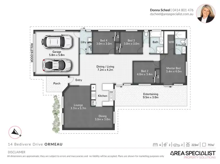 Floorplan of Homely house listing, 14 Bedivere Drive, Ormeau QLD 4208