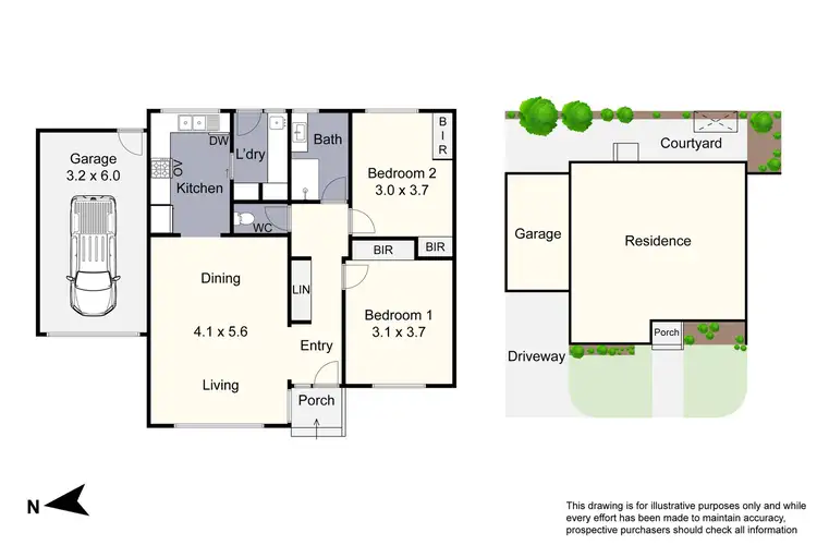 Floorplan of Homely unit listing, 6/37-39 Chandler Road, Noble Park VIC 3174