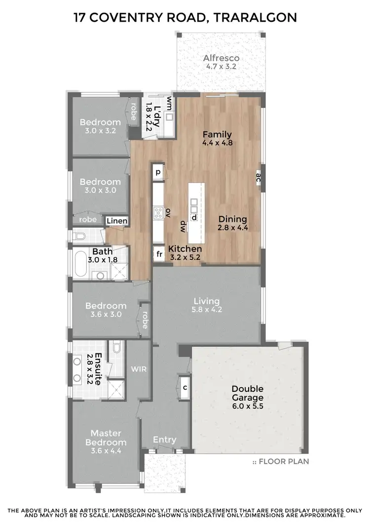 Floorplan of Homely house listing, 17 Coventry Road, Traralgon VIC 3844