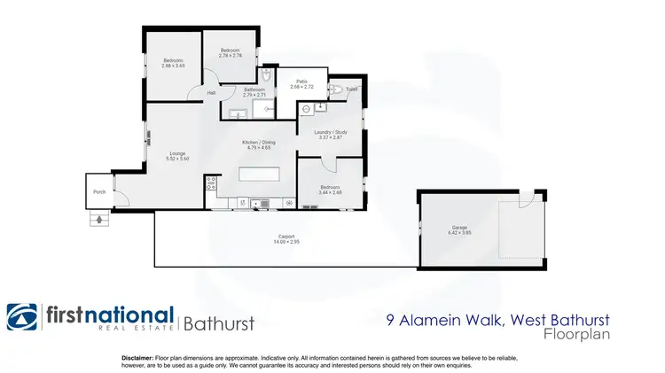 Floorplan of Homely house listing, 9 Alamein Walk, West Bathurst NSW 2795