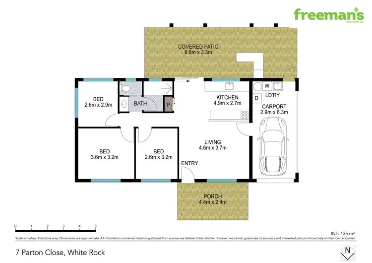 Floorplan of Homely house listing, 7 Parton Close, White Rock QLD 4868