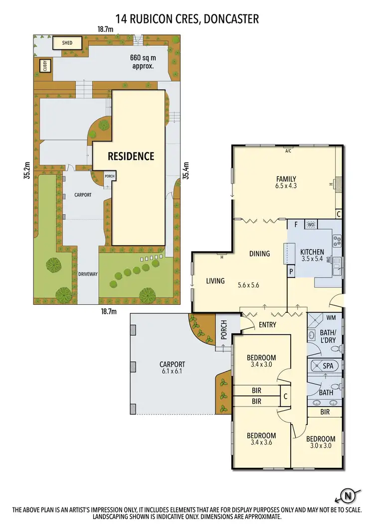 Floorplan of Homely house listing, 14 Rubicon Crescent, Doncaster VIC 3108