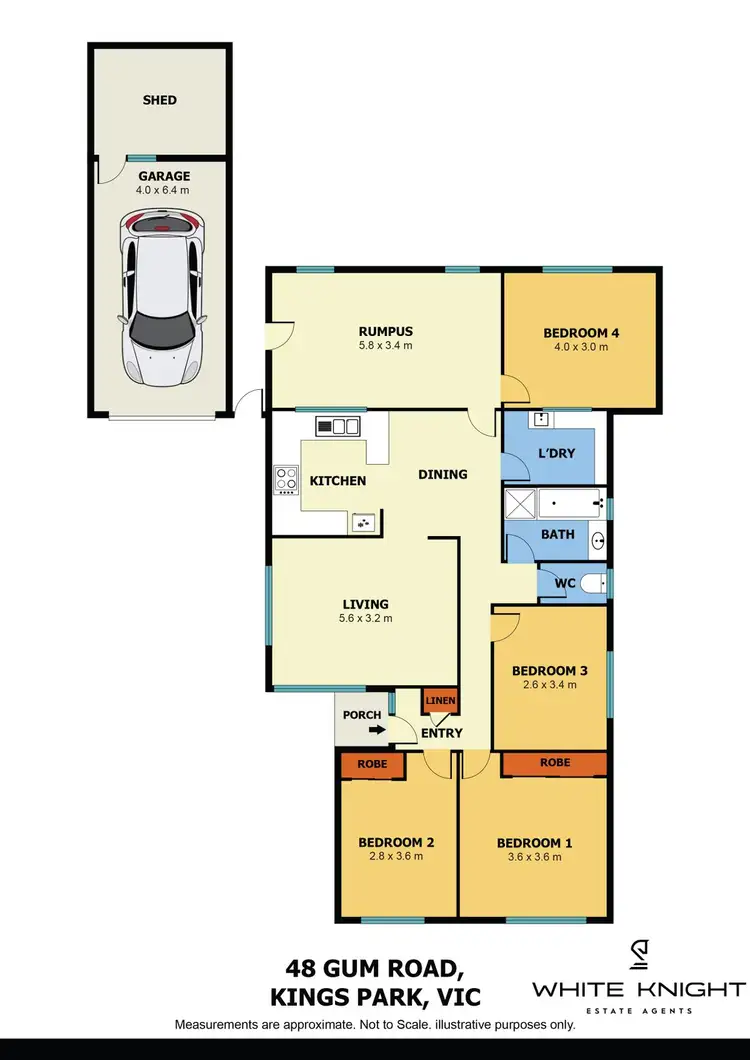 Floorplan of Homely house listing, 48 Gum Road, Kings Park VIC 3021