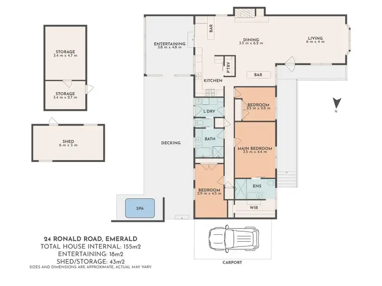 Floorplan of Homely house listing, 24 Ronald Road, Emerald VIC 3782