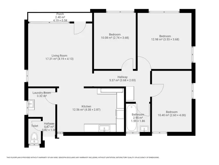 Floorplan of Homely house listing, 21 Tweddle Street, Numurkah VIC 3636