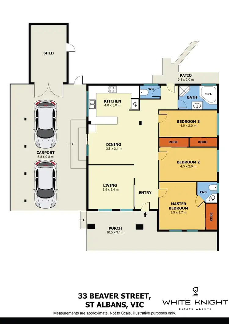 Floorplan of Homely house listing, 33 Beaver Street, St Albans VIC 3021