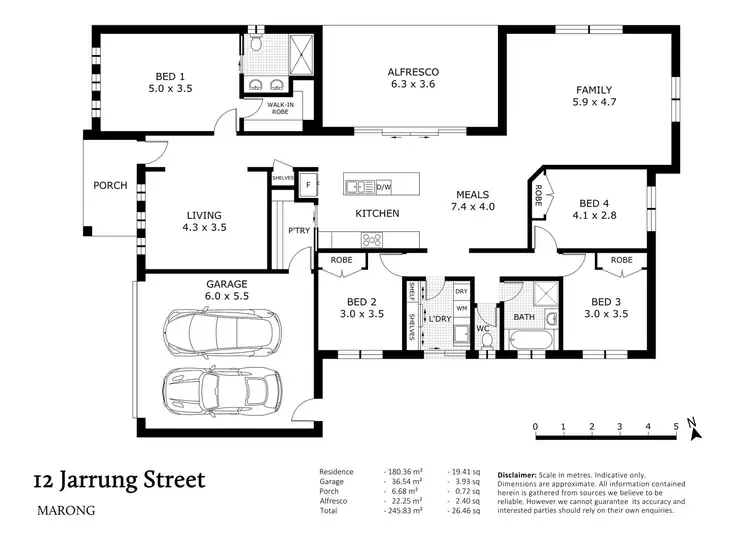 Floorplan of Homely house listing, 12 Jarrung Street, Marong VIC 3515