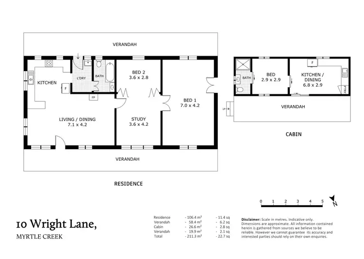 Floorplan of Homely house listing, 10 Wright Lane, Myrtle Creek VIC 3551