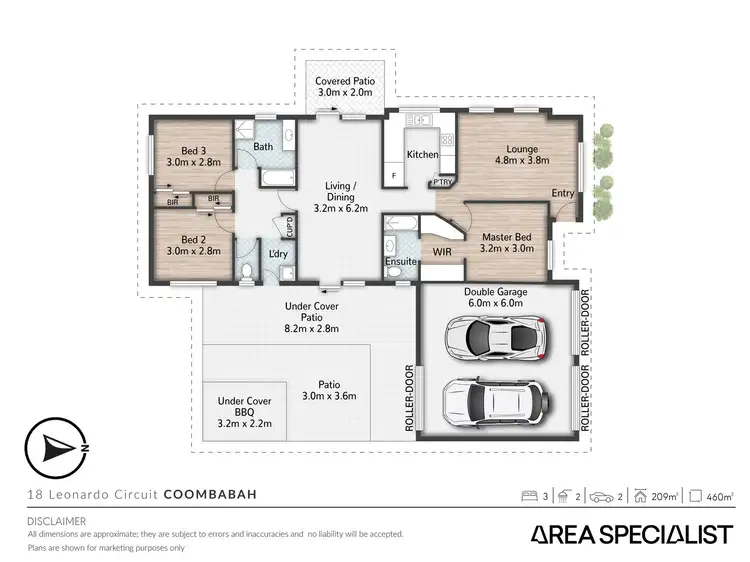 Floorplan of Homely house listing, 18 Leonardo Circuit, Coombabah QLD 4216