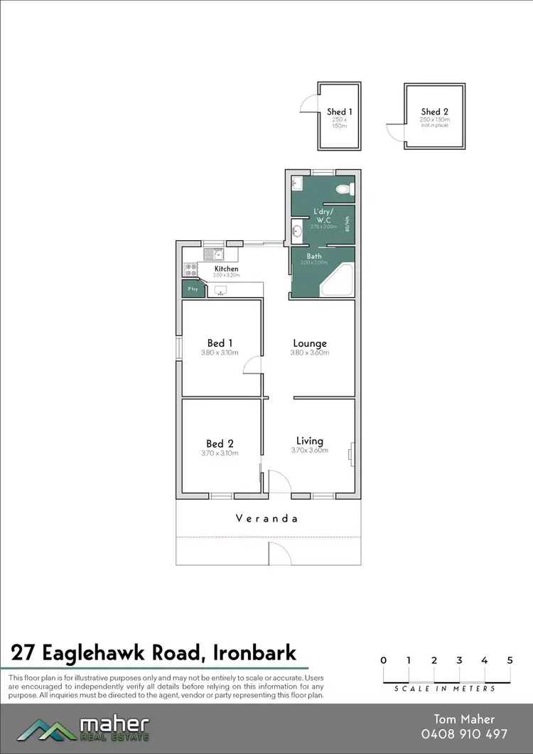 Floorplan of Homely house listing, 27 Eaglehawk Road, Ironbark VIC 3550