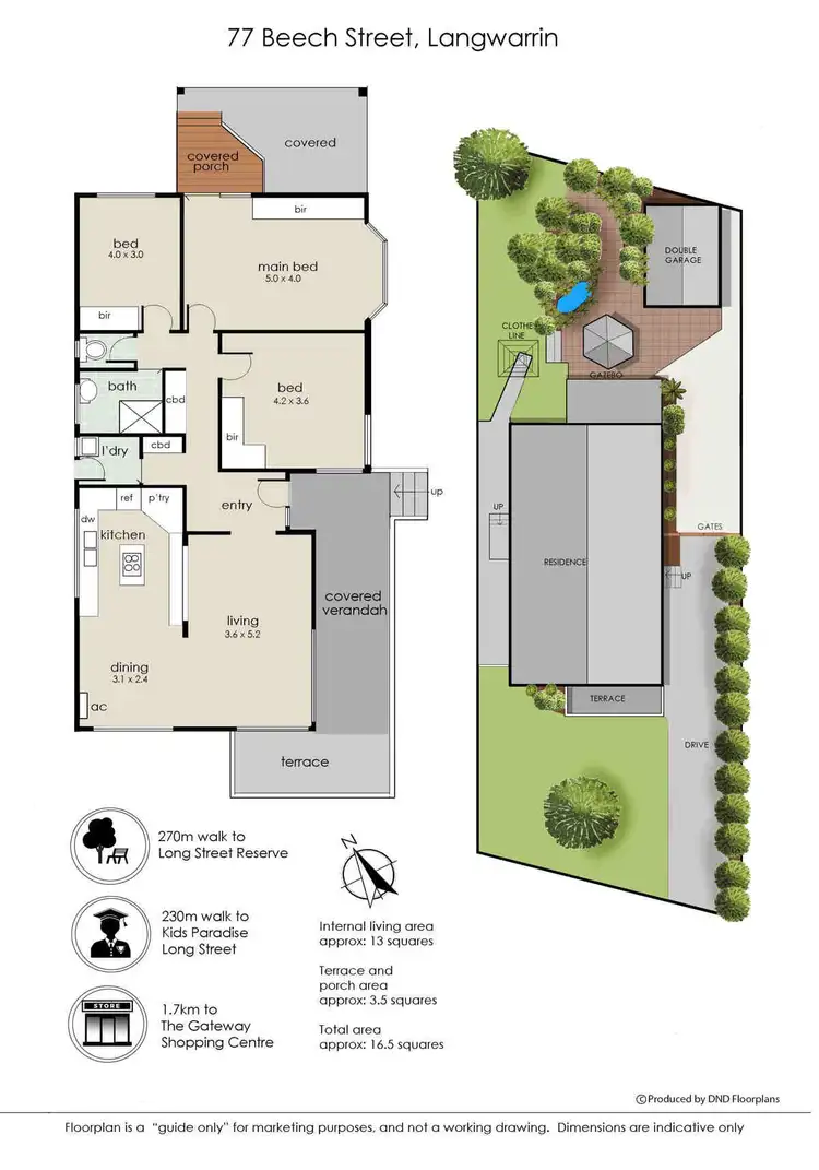 Floorplan of Homely house listing, 77 Beech Street, Langwarrin VIC 3910