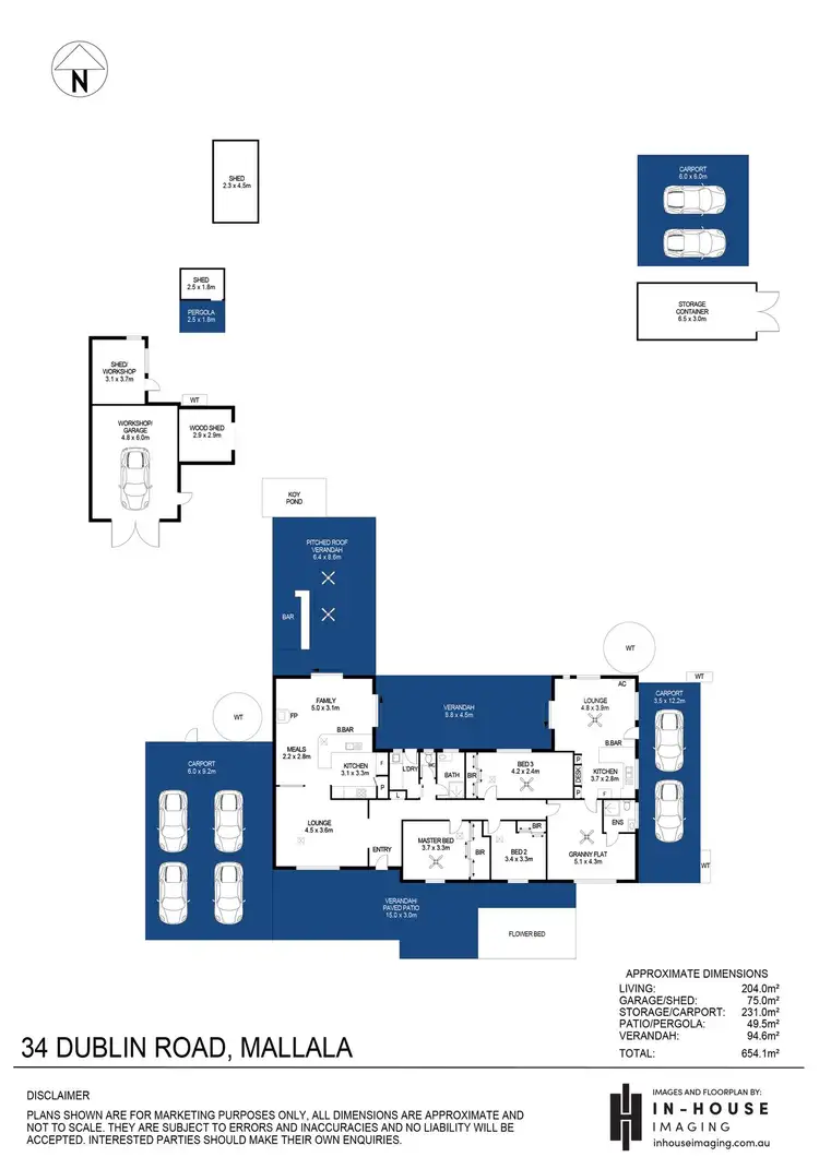 Floorplan of Homely house listing, 34 Dublin Road, Mallala SA 5502