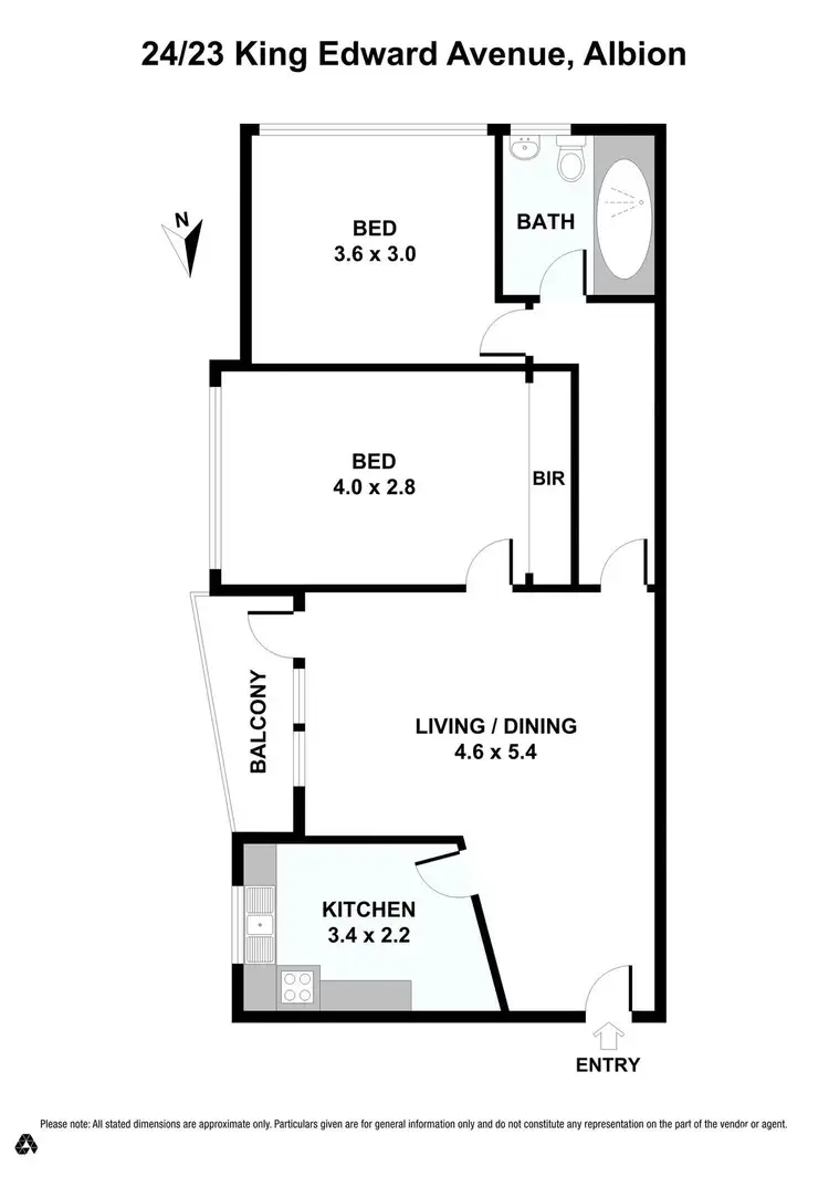 Floorplan of Homely apartment listing, 24/23 King Edward Avenue, Albion VIC 3020