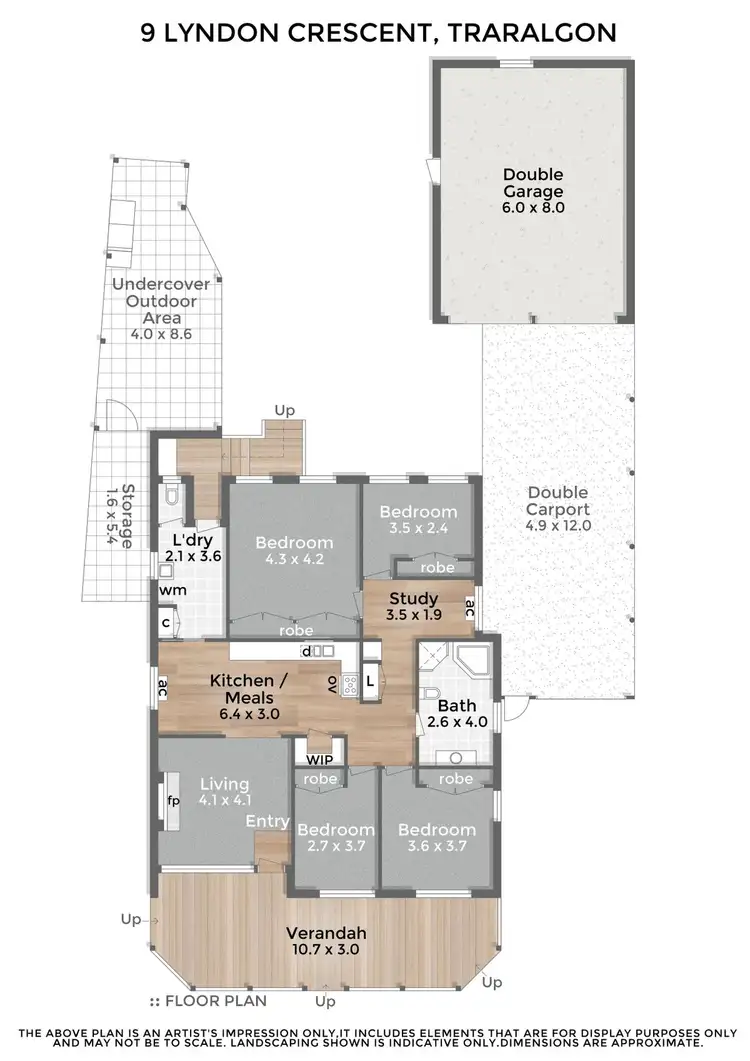 Floorplan of Homely house listing, 9 Lyndon Crescent, Traralgon VIC 3844